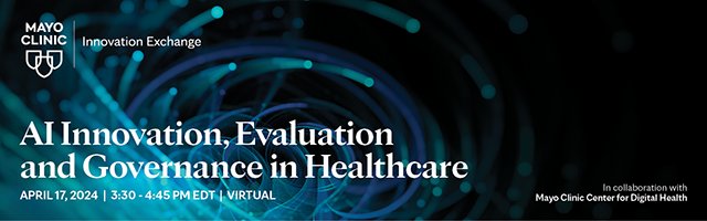 Delve into the dynamic intersection of AI advancement, rigorous evaluation, and effective governance strategies in healthcare.

innovationexchange.mayoclinic.org/ai-in-healthca…

This event is open to the public and complimentary.