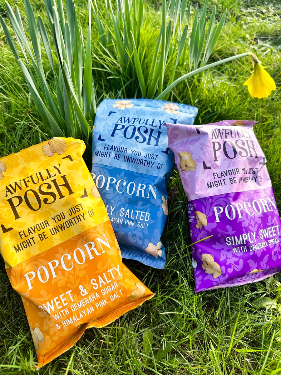 AwfullyPosh's tweet photo. Awfully Posh popcorn 🤝 the upcoming picnic season https://t.co/6h4GRbdoK7