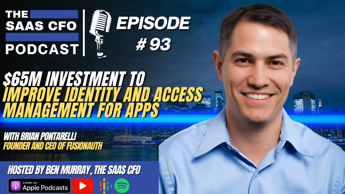 I had a great time talking with Ben about my background, the history of FusionAuth, and our $65M raise. If you want to listen in, here's the places:

YouTube: lnkd.in/dG5nFMn8
Apple: apple.co/44I6oAt
Google: bit.ly/467oYTK
Spotify: lnkd.in/dS-tPE7t
