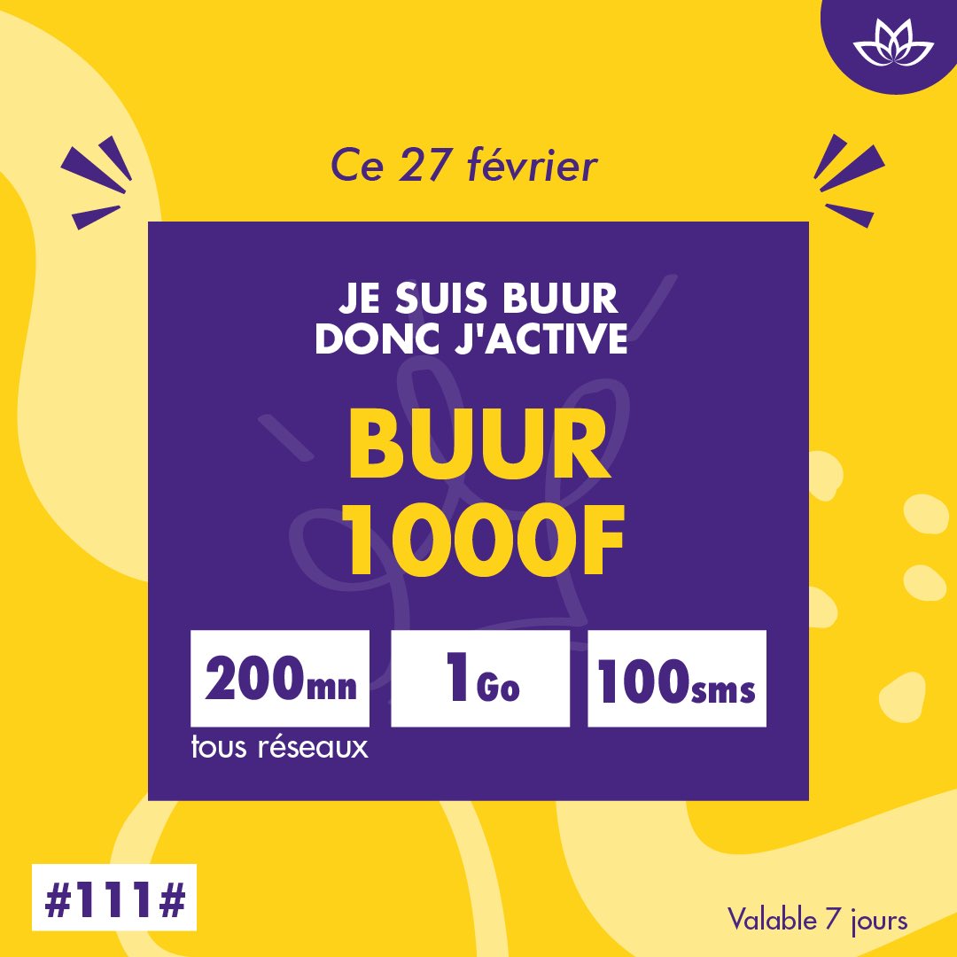 expressosenegal's tweet photo. Buur ñëw na, néleen ko bismillah !
Tannal bi nga soxla entre bu 500F bu 1000F wala 2000F
Tu es BUUR donc tu actives le….. ?
Defal legui #111#, yako fa am !
#weloveexpresso #m
#buur
#expressosenegal https://t.co/1xqXeIAUEY
