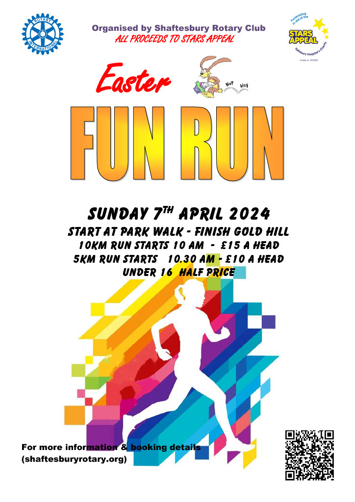 We're so egg-cited to be the chosen charity of Shaftesbury Rotary Club's Easter Fun Run, which takes place on Sunday 7th April. To enter and find out more visit trybooking.com/uk/CYVW Good luck to anyone taking part and a huge thank you for supporting us!