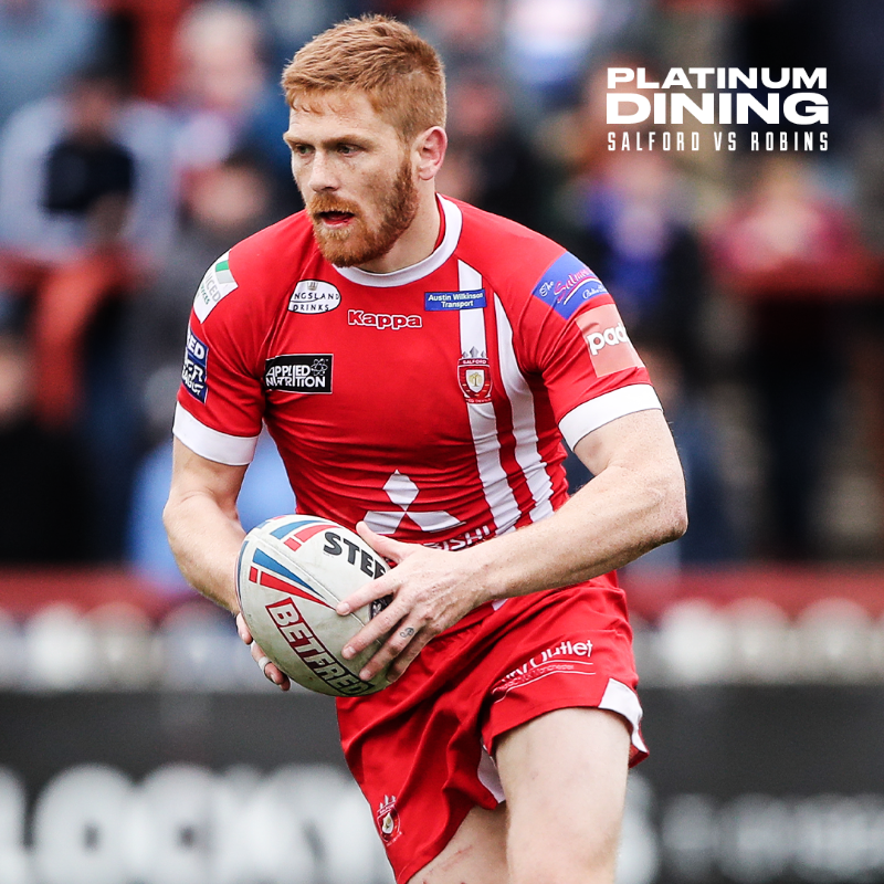 SalfordDevils's tweet photo. We’re delighted to confirm that Kris Welham will be joining our platinum diners pre-match for a guest interview this weekend! 👹

There is still time to book before tomorrow's 12pm deadline - click below or email commercial@salfordreddevils.net to avoid missing out!