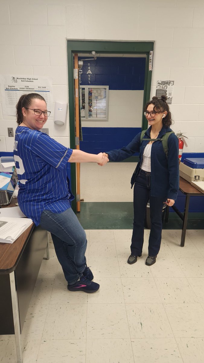Chad Belford (@chadbelfordits) on Twitter photo Do you greet students at the door like Mrs. Saenz <a href="/RealBrahmaPride/">MacArthur HS</a>? Benefits: create gateway bet hallway and classroom, gauge where students are mentally/emotionally, & learn how to shake hands and make direct eye contact. #teachermoves <a href="/NEISDiTech/">NEISD Instructional Technology</a> <a href="/NEISDCTE/">NEISDCareer&Tech</a> Do you greet students at the door like Mrs. Saenz <a href="/RealBrahmaPride/">MacArthur HS</a>? Benefits: create gateway bet hallway and classroom, gauge where students are mentally/emotionally, & learn how to shake hands and make direct eye contact. #teachermoves <a href="/NEISDiTech/">NEISD Instructional Technology</a> <a href="/NEISDCTE/">NEISDCareer&Tech</a>