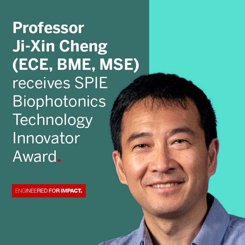 BU Engineering (@bucollegeofeng) on Twitter photo Professor Ji-Xin Cheng (ECE, BME, MSE) is the recipient of the 2024 SPIE Biophotonics Technology Innovator Award <a href="/BU_ece/">BU Dept. of Electrical & Computer Engineering</a> <a href="/BostonU_BME/">Boston University Biomedical Engineering</a> <a href="/BU_MSE/">BU MSE</a>
spr.ly/6014nhHje Professor Ji-Xin Cheng (ECE, BME, MSE) is the recipient of the 2024 SPIE Biophotonics Technology Innovator Award <a href="/BU_ece/">BU Dept. of Electrical & Computer Engineering</a> <a href="/BostonU_BME/">Boston University Biomedical Engineering</a> <a href="/BU_MSE/">BU MSE</a>
spr.ly/6014nhHje