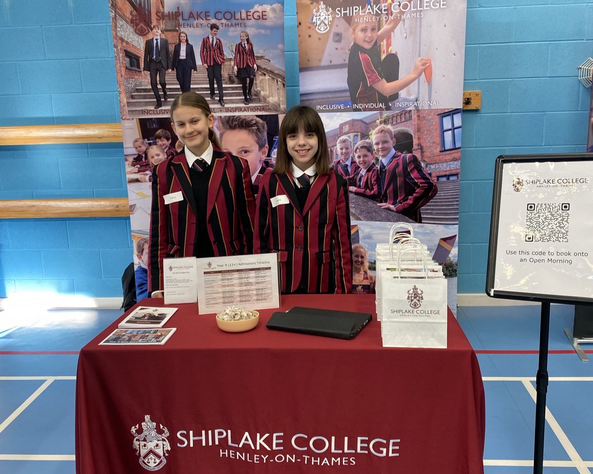 Shiplake College (@shiplakecollege) on Twitter photo Thank you to Polina and Luella for joining our staff at the <a href="/GodstoweSchool/">Godstowe Preparatory School</a> Senior Schools Fair this afternoon, talking to prospective families about all things Shiplake, including entry into Year 9 in 2025 and beyond. #ShiplakeInclusive #ShiplakeIndividual #ShiplakeInspirational Thank you to Polina and Luella for joining our staff at the <a href="/GodstoweSchool/">Godstowe Preparatory School</a> Senior Schools Fair this afternoon, talking to prospective families about all things Shiplake, including entry into Year 9 in 2025 and beyond. #ShiplakeInclusive #ShiplakeIndividual #ShiplakeInspirational