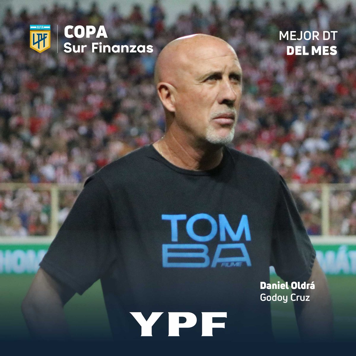 ¡El Gato Oldrá el es #MejorDT del mes de febrero! El mandamás de <a href="/ClubGodoyCruz/">Club Godoy Cruz</a> mantuvo puntero a su equipo en la Zona B de la #CopaSurFinanzas 🏆 2024, con una friolera de 4 triunfos y 1 empate. 

<a href="/YPFoficial/">ypfoficial</a>