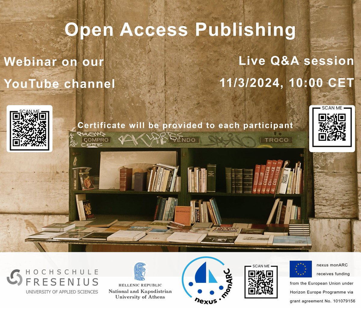 Do you have questions about open access publishing? Sign up for our Q&A session and watch the webinar on our YouTube channel!