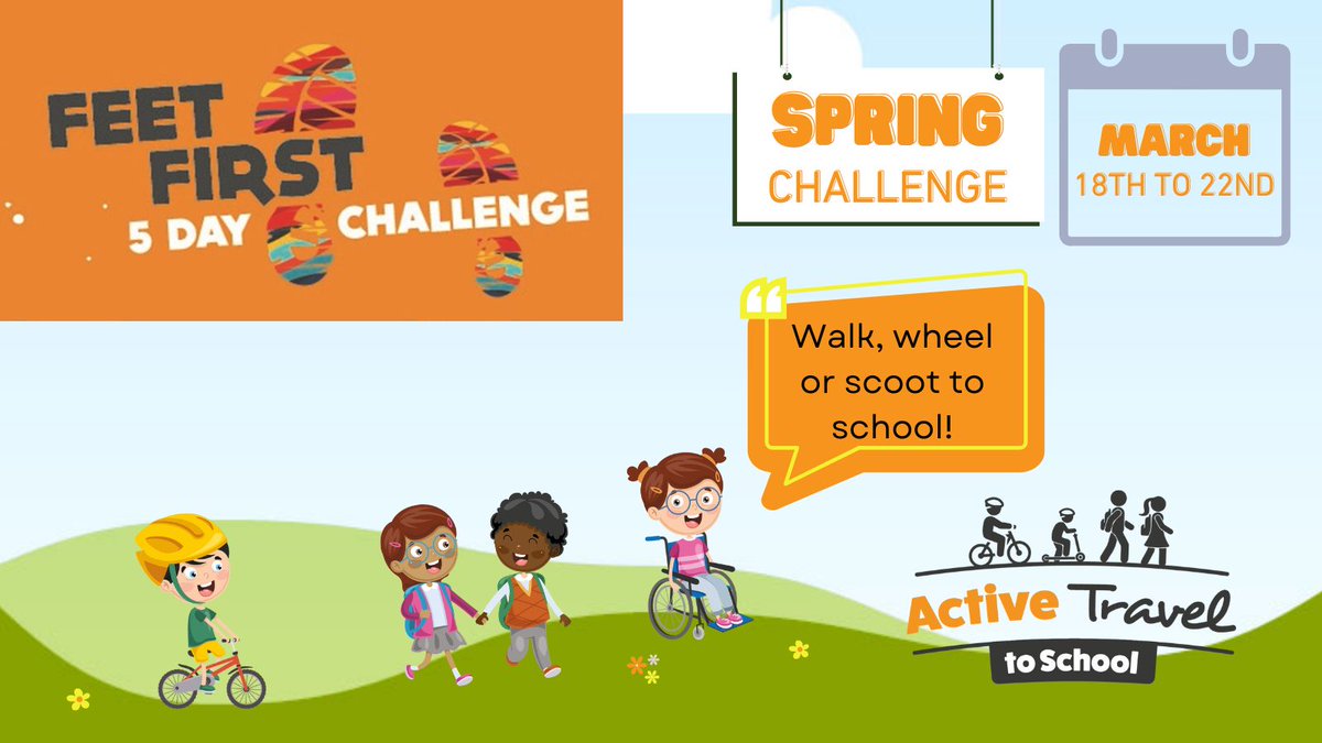 Active Cumbria (@activecumbria) on Twitter photo Our 'Feet First' Spring Active Travel Challenge takes place 18 to 22 March 2024, when we are encouraging all schools to promote sustainable active travel and support long term behaviour change for an active school run.
63 schools signed up = 9314 students. <a href="/ActiveTravelCCC/">Active Travel @ Active Cumbria</a> Our 'Feet First' Spring Active Travel Challenge takes place 18 to 22 March 2024, when we are encouraging all schools to promote sustainable active travel and support long term behaviour change for an active school run.
63 schools signed up = 9314 students. <a href="/ActiveTravelCCC/">Active Travel @ Active Cumbria</a>