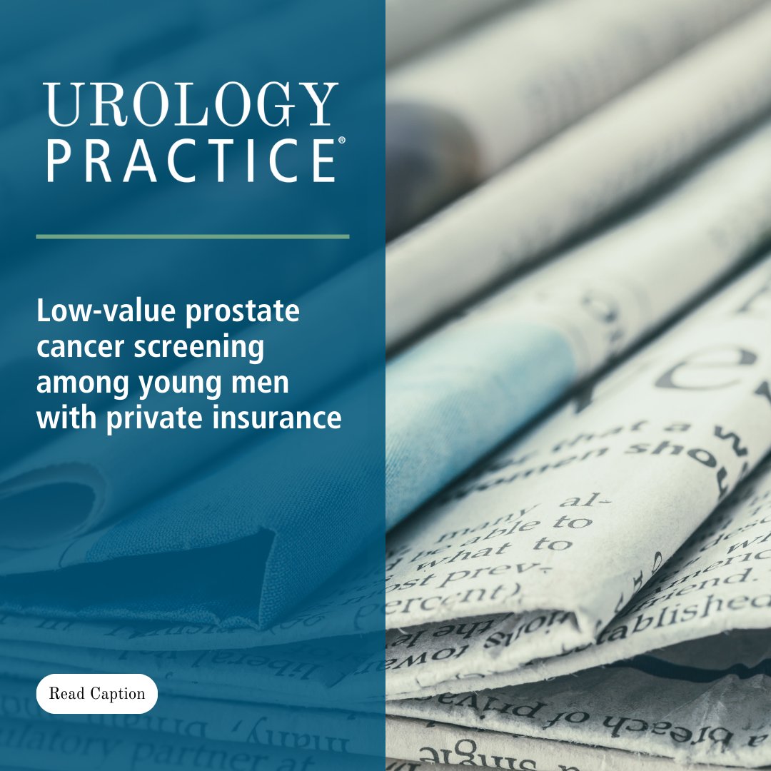 Low-value prostate cancer screening among young men with private insurance read the full article! 👉 bit.ly/48h7GEc
