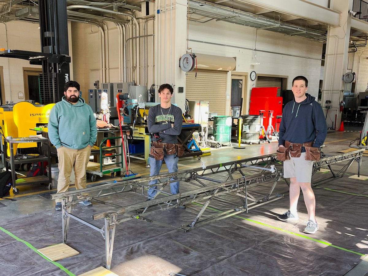 It's always great to see what our students are up to in EPIC's Highbay! Our ASCE student chapter's steel bridge competition team has completed the fabrication of their design. A great opportunity to apply classroom knowledge through a practical hands-on project.