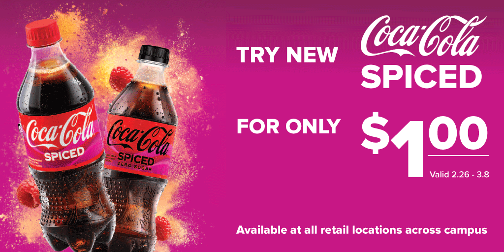 Limited Time Only!🥤
#UNI_Dining #CocaColaSpiced #LTO