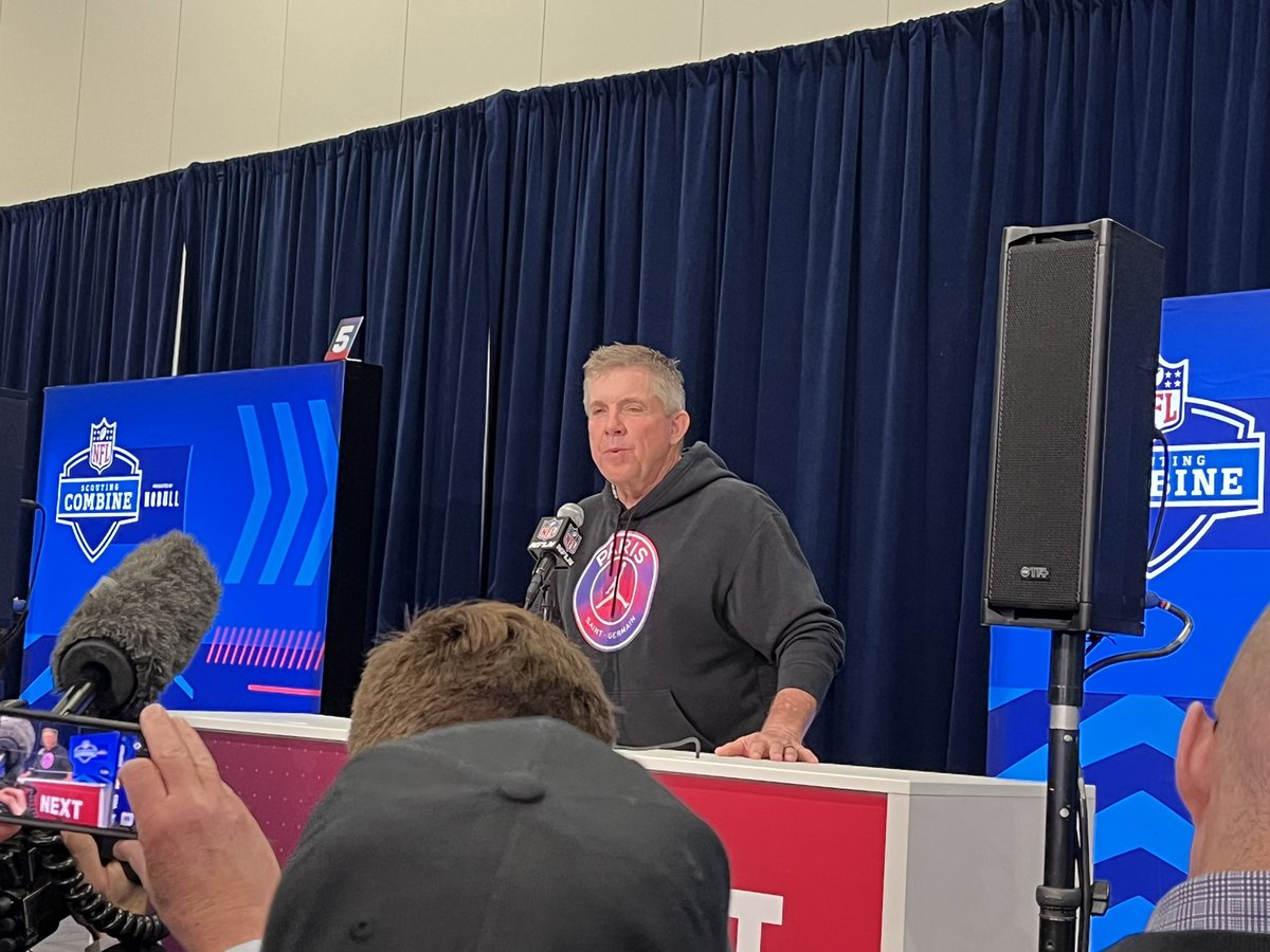 MikeGarafolo's tweet image. #Broncos coach Sean Payton says he saw a meme recently with a guy wearing a jersey and a bunch of QB names crossed off: “Our job is to make sure this next one doesn’t have a line through it.”