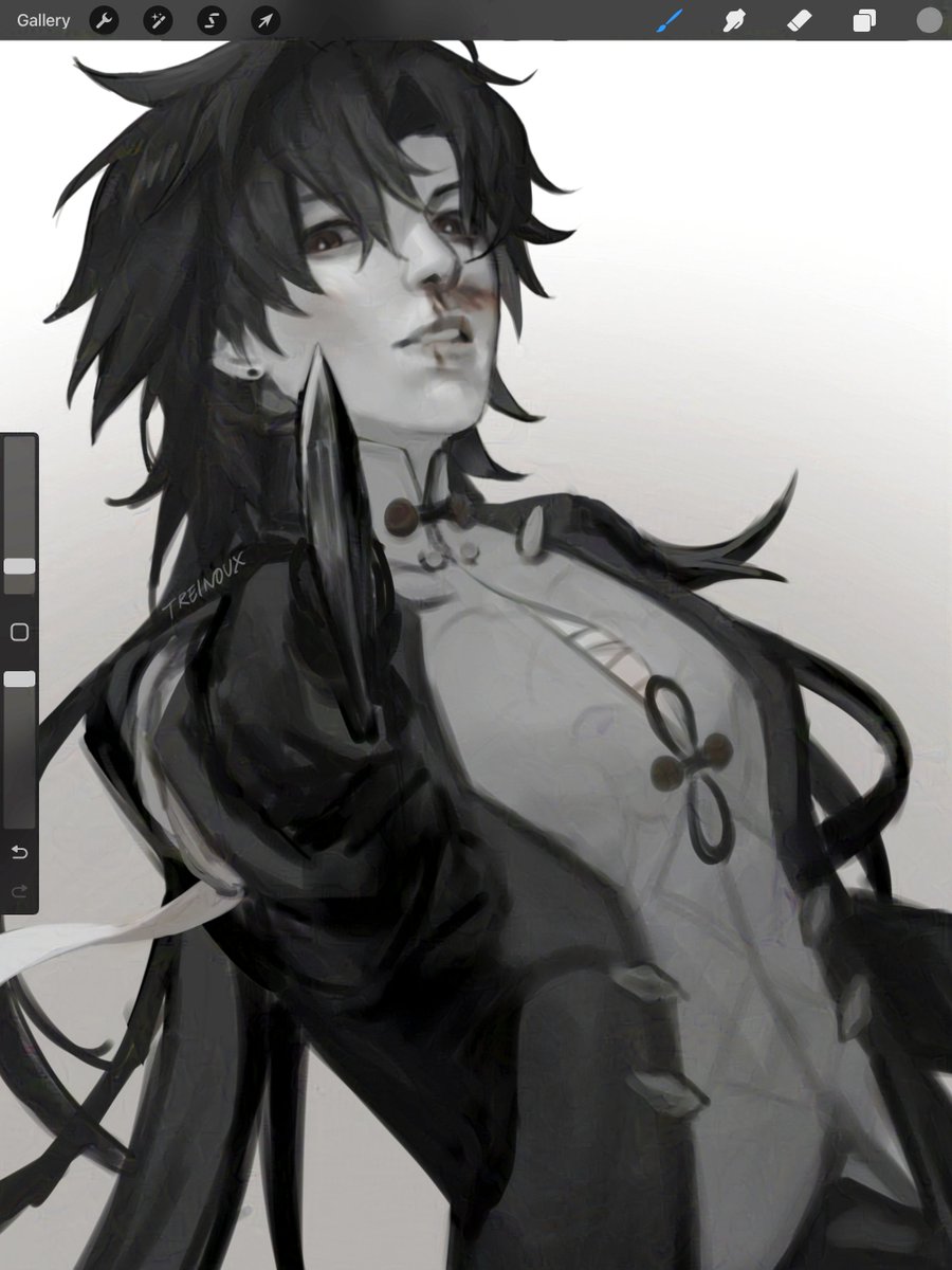 crimson teeth 🩸

#HonkaiStarRail  #Blade #刃