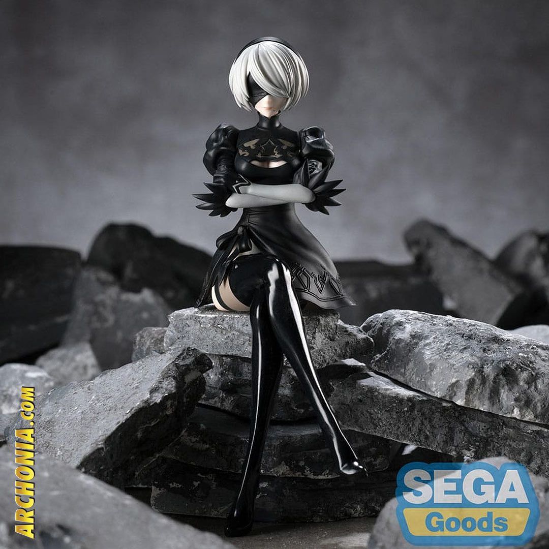 Sega presents a new prize figure from NieR:Automata Ver 1.1a ! It's 2B in a deviant sitting stance. Perfect as your gaming or office desk companion! Preorder her now: archo.co/3UTl0vm 

#sega #prizefigures #nierautomata #nier #gaming #pvcfigures