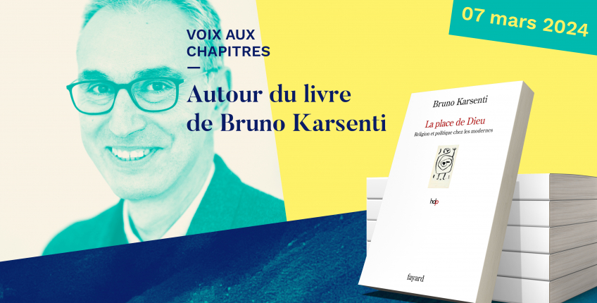 #Conférence
🙏🗣️Le jeudi 7 mars prochain, ne manquez pas la troisième séance de #VoixAuxChapitres consacrée à l'ouvrage "La Place de Dieu. Religion et politique chez les modernes" <a href="/EditionsFayard/">Fayard</a> du philosophe Bruno Karsenti <a href="/LierFyt/">LIER-FYT</a> ⤵️
ehess.fr/fr/rencontre/v…