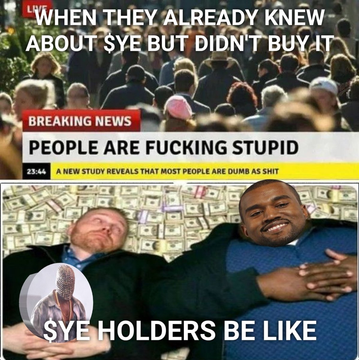 justnickcarter's tweet photo. @kanyeOnSol My submission for @kanyeOnSol 
 @Ken_Nakamoto1 @Crypto_Loverss 
Buy $YE Now 🥰 https://t.co/O3nEwrSGqe