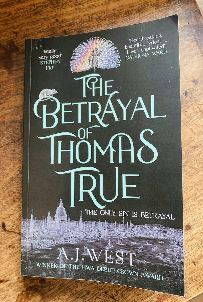 I’ve just finished #TheBetrayalOfThomasTrue by @AJWestAuthor - what a ride. Suspense, adventure & romance combine in a thrilling historical mystery, brilliantly researched & lavishly written. Congratulations, AJ: your passion shines through on every page. Out July @OrendaBooks