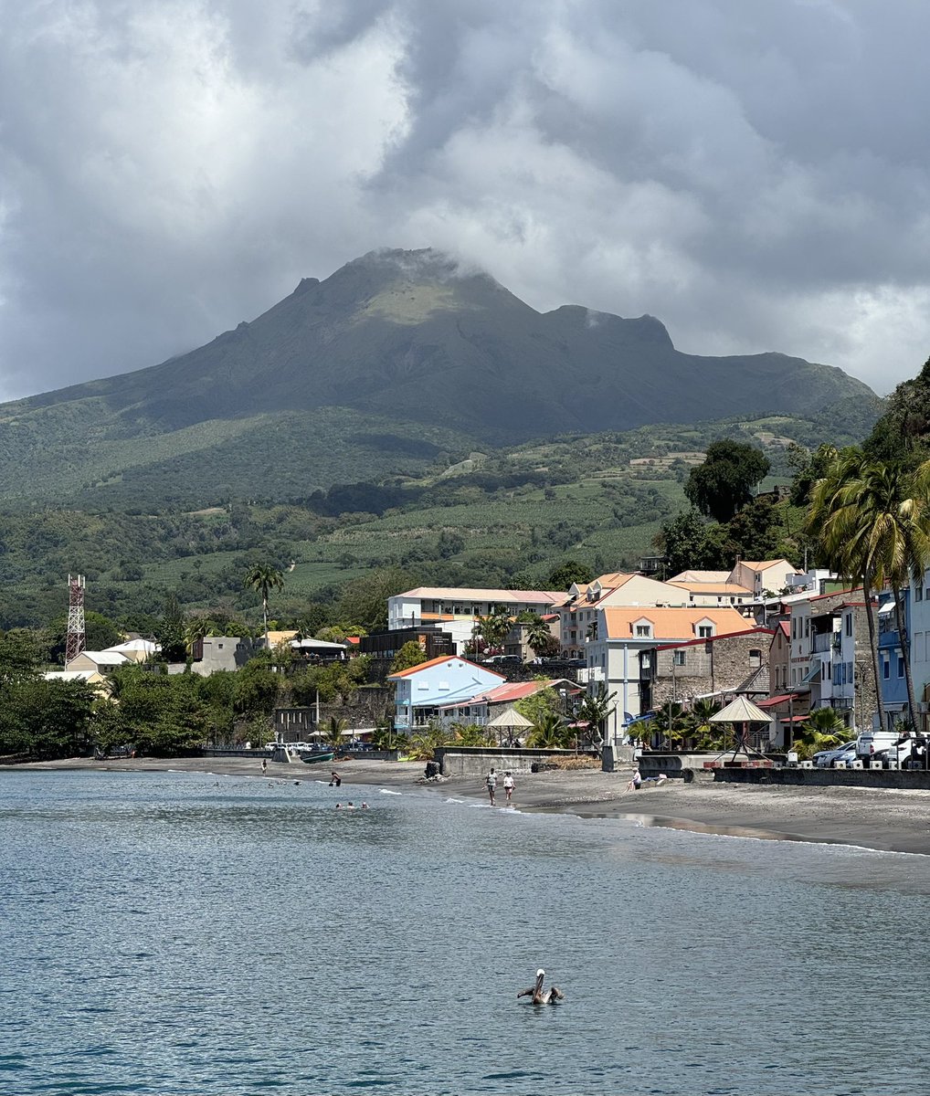 Mount Pelée, Martinique erupted in 1902 killing 28,000 people in St Pierre below. Only 2 survived. Apparently if you see the top you have to return. More than happy to. Fabulous place and lovely people but struggling with the creole!