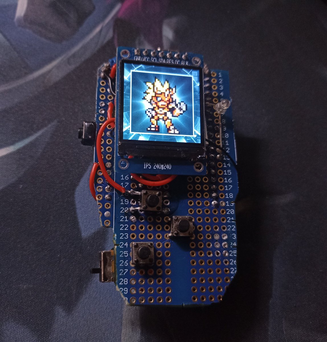 DruSama_artist's tweet photo. I have already done the assembly on the plate and I have done tests to see how it looks inside a d-scanner, but I will make a version that is more even with the 3D anime so that it fits better with my design. #digimon #digivice #esp32 #arduino #Dscanner #digimonfrontier https://t.co/l1muhiJxO3