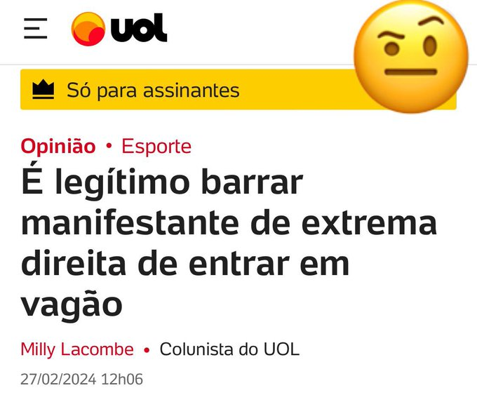 drpaulofaria22's tweet photo. Próximo passo: É LEGÍTIMO MATAR PESSOAS DA EXTREMA-DIREITA.
Essa imprensa é CRIMINOSA!
Esse tipo de opinião em nada contribui para a sociedade.
UM LIXO!
Povinho retardado e sem escrúpulos. https://t.co/qDH7et320Y