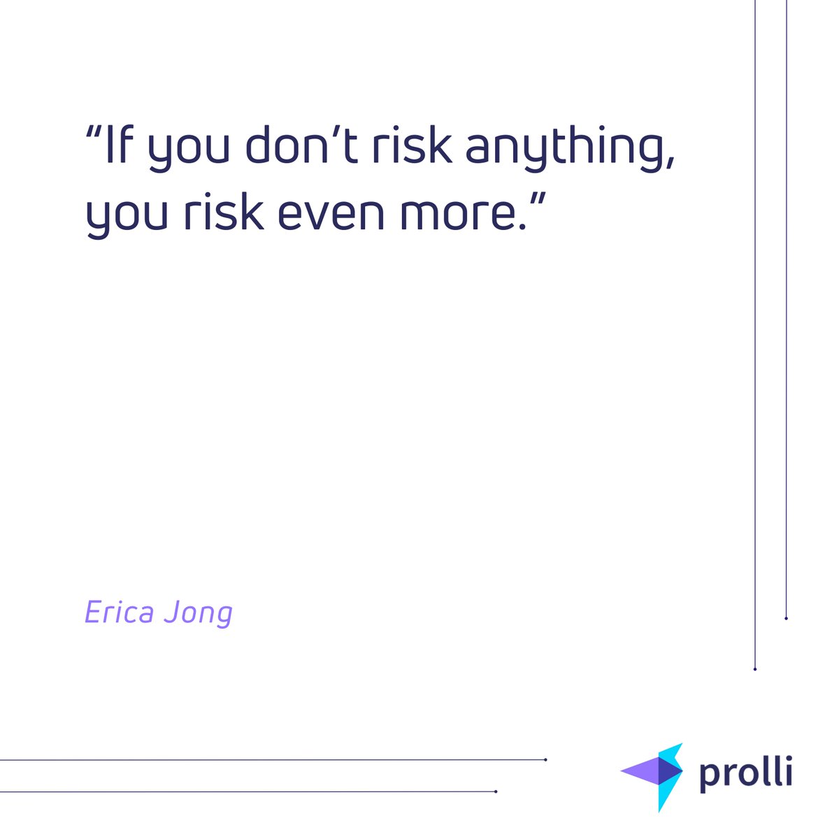 Don't miss out on valuable insights and updates – Follow @prolliapp and be part of the journey as we approach our app/play store launch!!!

#QuoteOfTheDay #InspirationalQuotes #MotivationalQuotes #LifeQuotes #PositiveQuotes #Wisdom #WordsOfWisdom #DailyQuotes #prolli #ericajong