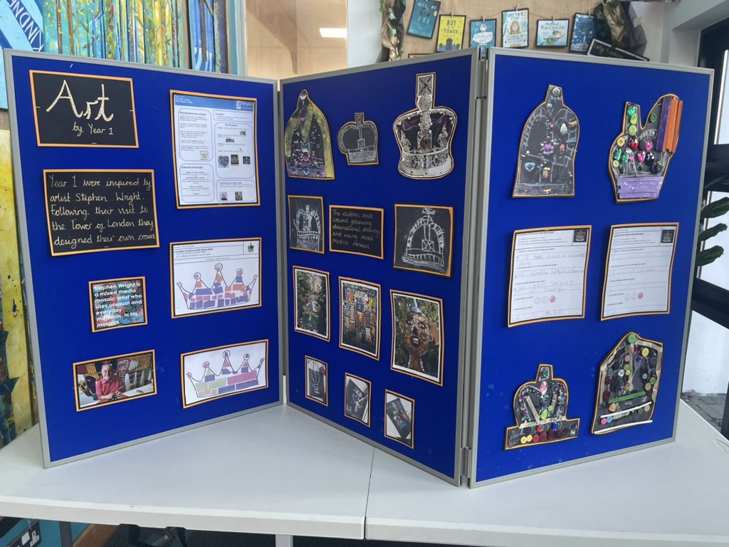 WestThorntonSch's tweet photo. We are excited to welcome parents and families for our first parent’s evening meetings today. We are proud to showcase fantastic art work from across the school too https://t.co/Rt1KwZDcX8
