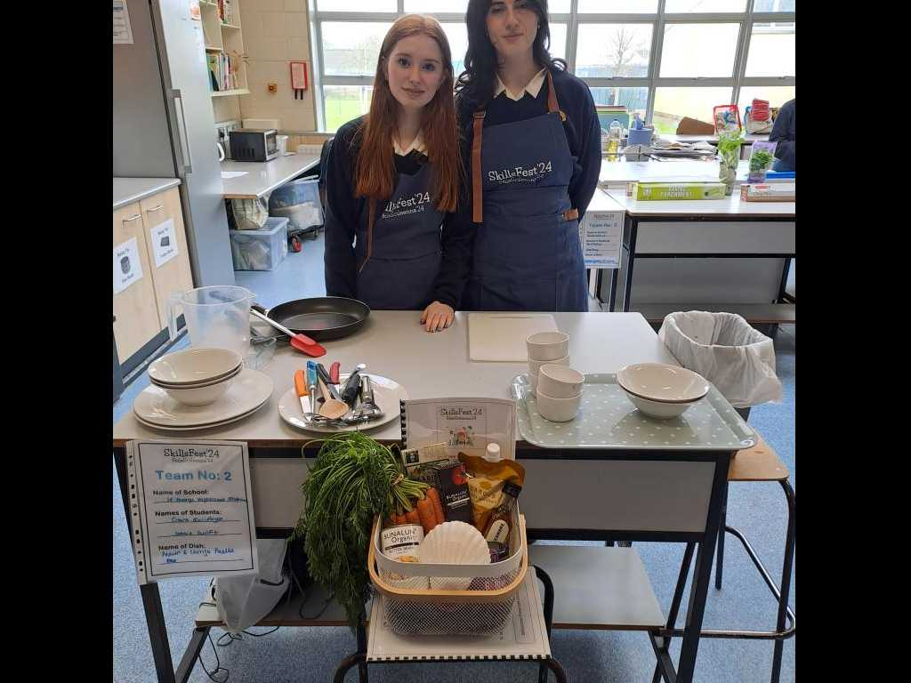 5th year: Lottie Swift, Ciara Guilfoyle, Julie Power and Sarah Owers proudly represented St. Mary's High School as finalists at the inaugural Skills Fest Interschools Competition, hosted by Pobalscoil na Trionoide, Youghal, last Friday, 23rd of February. Well done everyone!