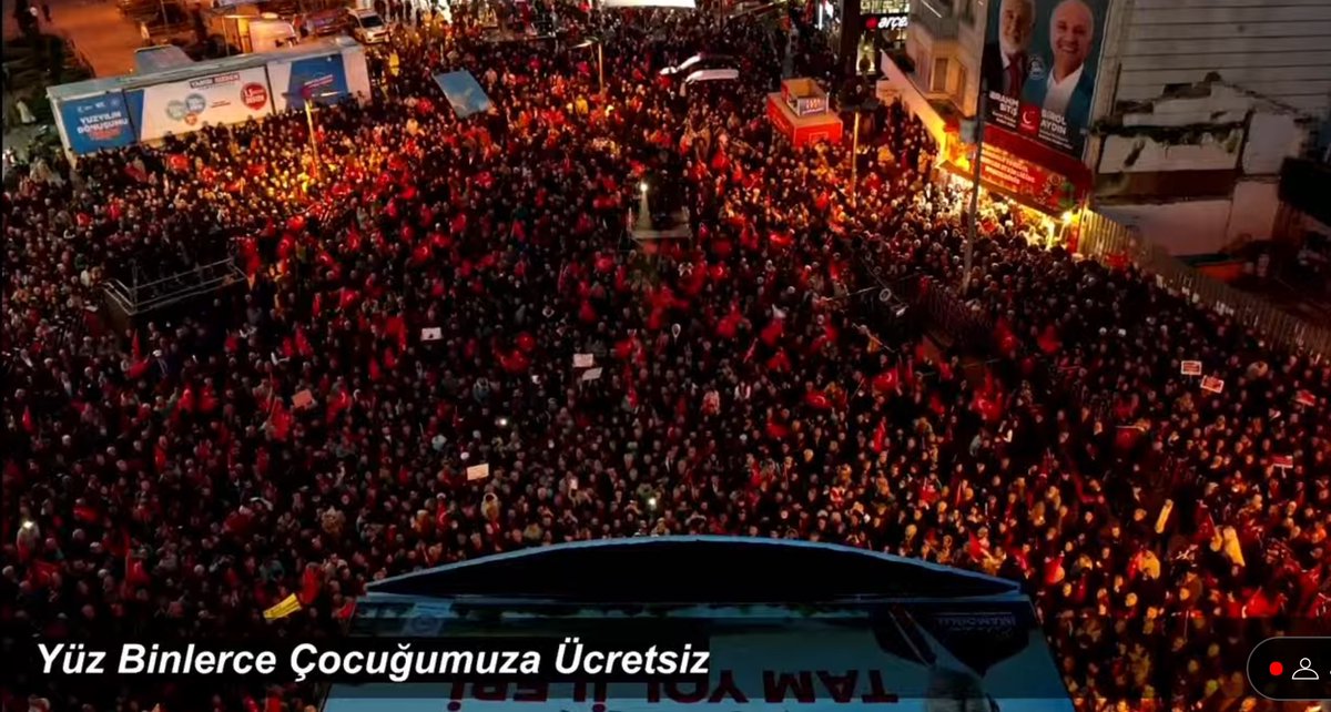 AKP'nin kalesi denilen Esenler'de Ekrem İmamoğlu'nun mitingi rekor katılımla gerçekleşiyor.