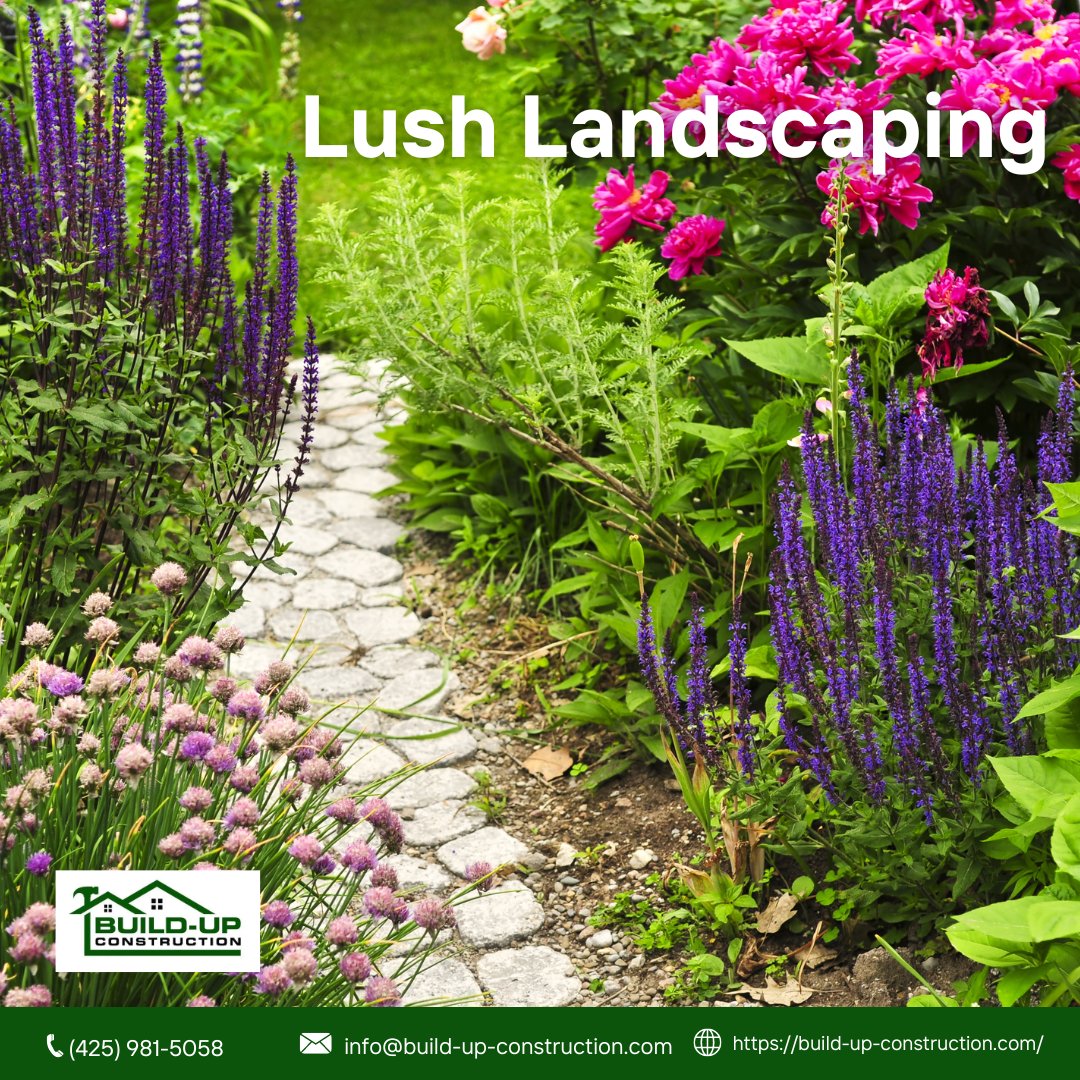 Transform your outdoor space into a lush oasis with Build-Up Construction's landscaping expertise. From lush gardens to serene water features, we'll bring your vision to life. #landscapingdesign  #outdoorparadise