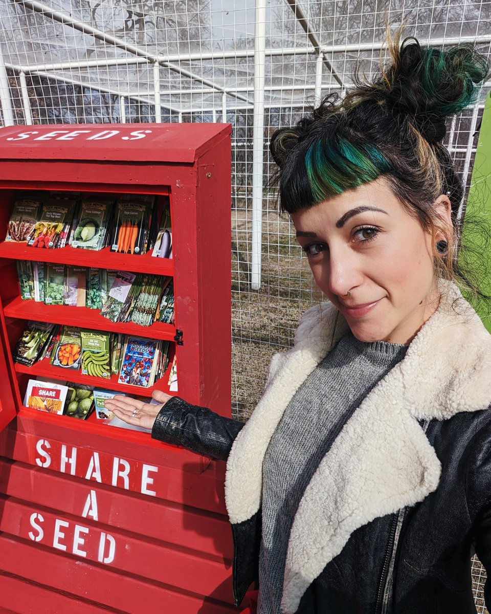ReanaMK's tweet photo. Been a really fun week of restocking @ShareaSeed Little Free Seed Libraries! One more to go and give a seed-full send off before the move! 🌱💚 https://t.co/eGO6cfADHj
