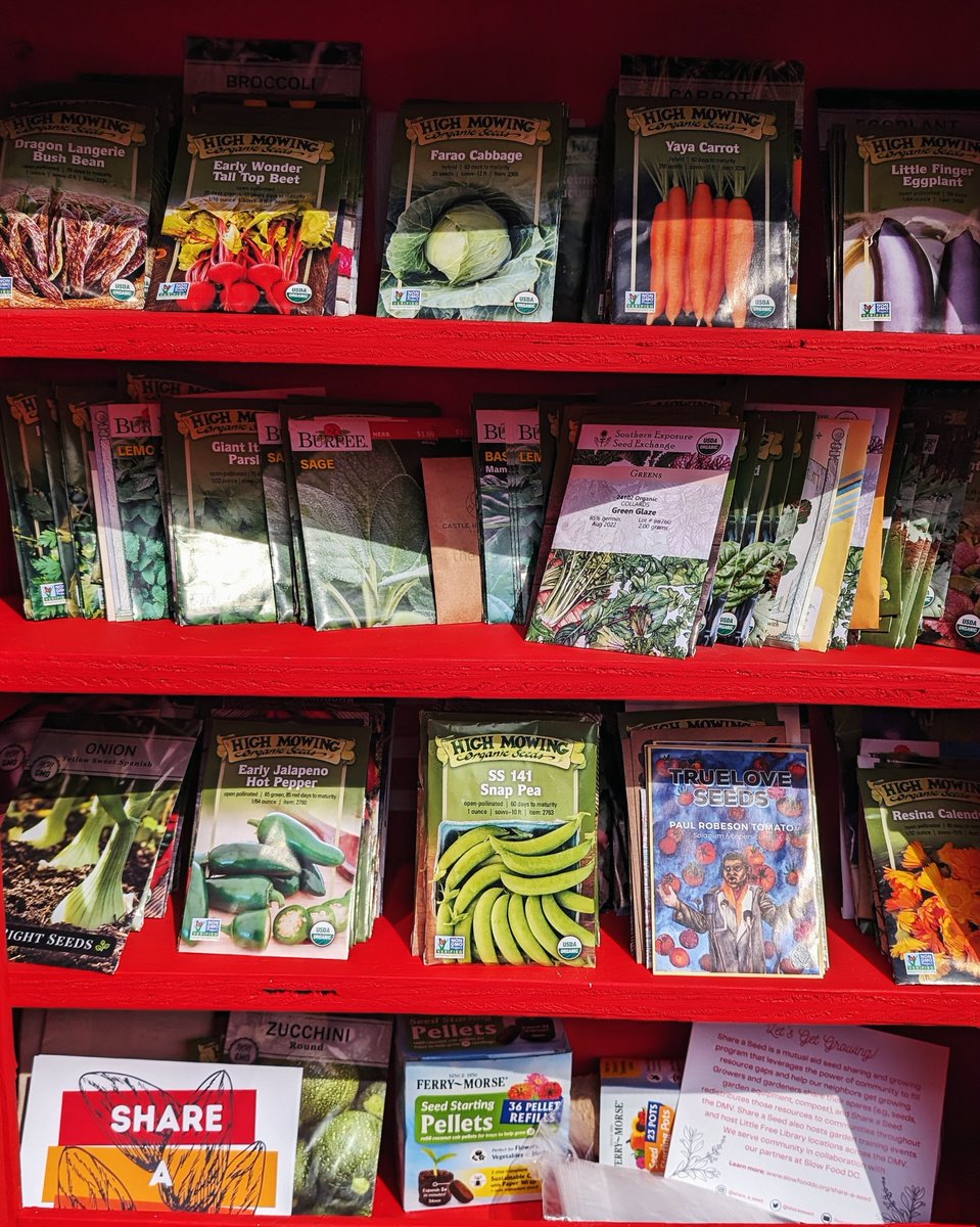 ReanaMK's tweet photo. Been a really fun week of restocking @ShareaSeed Little Free Seed Libraries! One more to go and give a seed-full send off before the move! 🌱💚 https://t.co/eGO6cfADHj