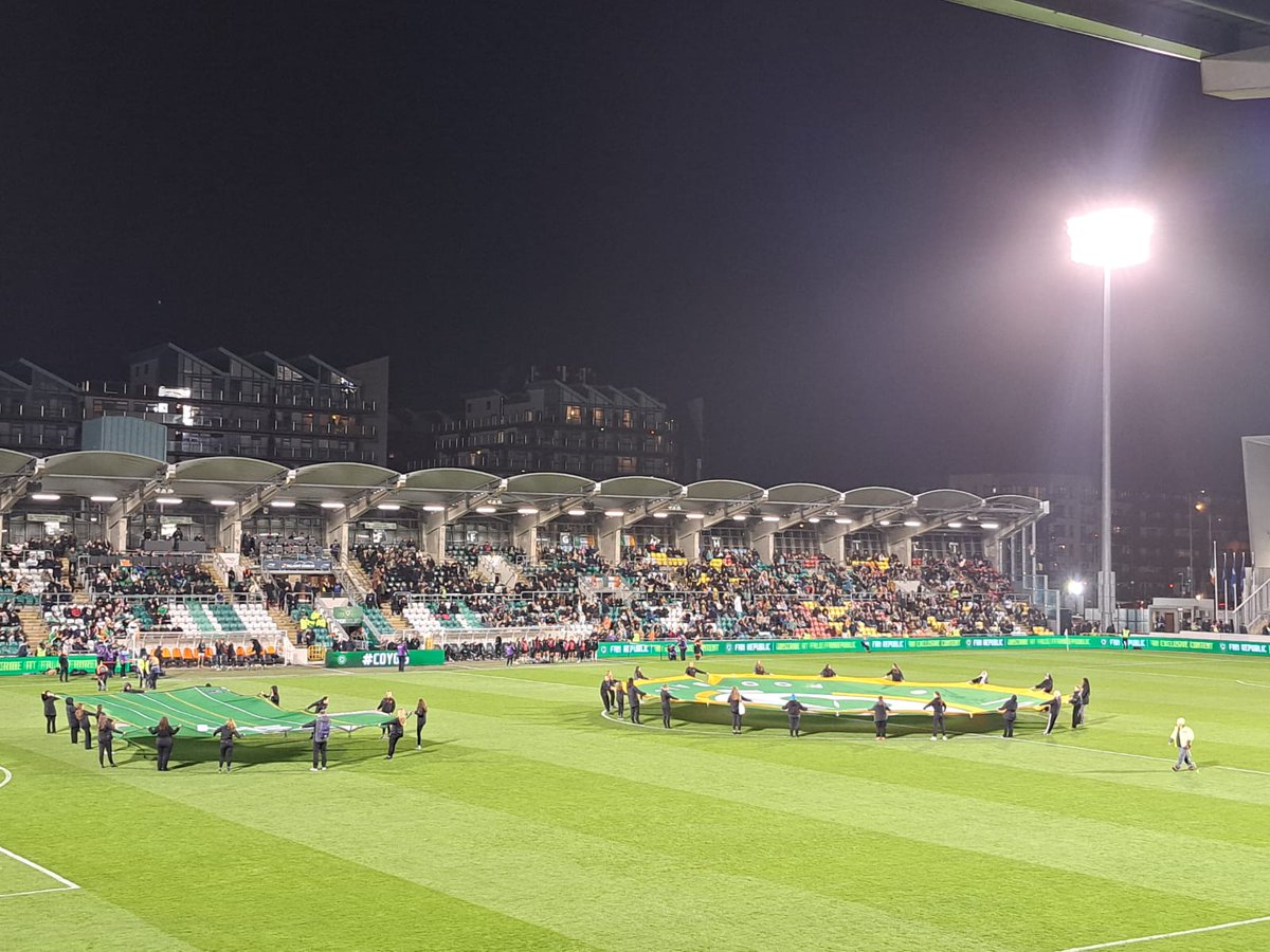 Great to be able to bring our students to watch live International football..shame about the result but super atmosphere @tallaghtstadium #coygig #rolemodels  #cantseecantbe