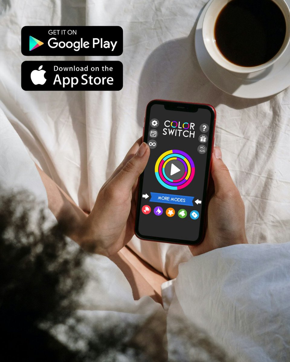 ColorSwitch's tweet image. Breaks that involve Color Switch are breaks that recharge your mind! 🌈 Swipe through challenges, unlock new levels, and let your gaming accomplishments be your instant refreshment. 📱💫 ⁠
⁠
#ColorSwitchLife #InstantRefresh #ColorSwitch⁠