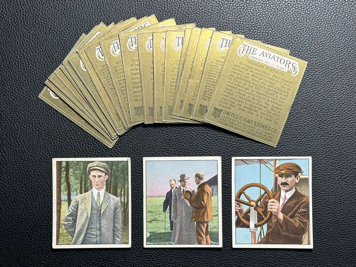 Big shout out & positive feedback to @gfgcom for accepting my offer on this set of “The Aviators” from 1911. Includes Wilber Wright, the Wright Brothers & Glenn Curtiss. Package shipped fast & arrived as described. Remember to leave feedback everybody. @CardPurchaser #vintage