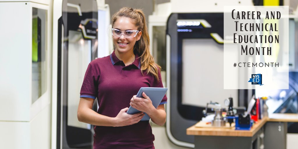 NYSEDNews's tweet photo. Did you know? CTE helps bridge the gap between education and employment, facilitating smoother transitions from school to the workforce. #CTEMonth #CTEisEssential https://t.co/p9xycSZWcp