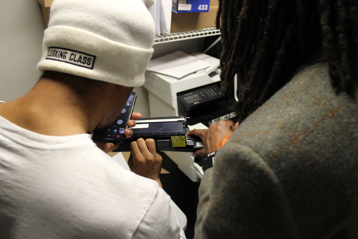 dsdtedu's tweet image. Students at DSDT IT class are not only fixing printers but also learning the ins and outs of these devices. From maintenance to configuration, they&apos;re mastering it all! 🖨️ #TechGeniuses  #DSDT