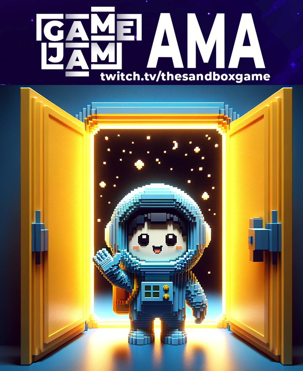 Dankoyy (@dankoyy42) on Twitter photo 🪐Join the live AMA <a href="/TSBCreators/">The Sandbox Creators</a> GameJam <a href="/MocaverseNFT/">Mocaverse (old account)</a> Tomorrow🪐
🗓️Feb 28th - 1:30pm UTC
👉 twitch.tv/thesandboxgame 🪐Join the live AMA <a href="/TSBCreators/">The Sandbox Creators</a> GameJam <a href="/MocaverseNFT/">Mocaverse (old account)</a> Tomorrow🪐
🗓️Feb 28th - 1:30pm UTC
👉 twitch.tv/thesandboxgame