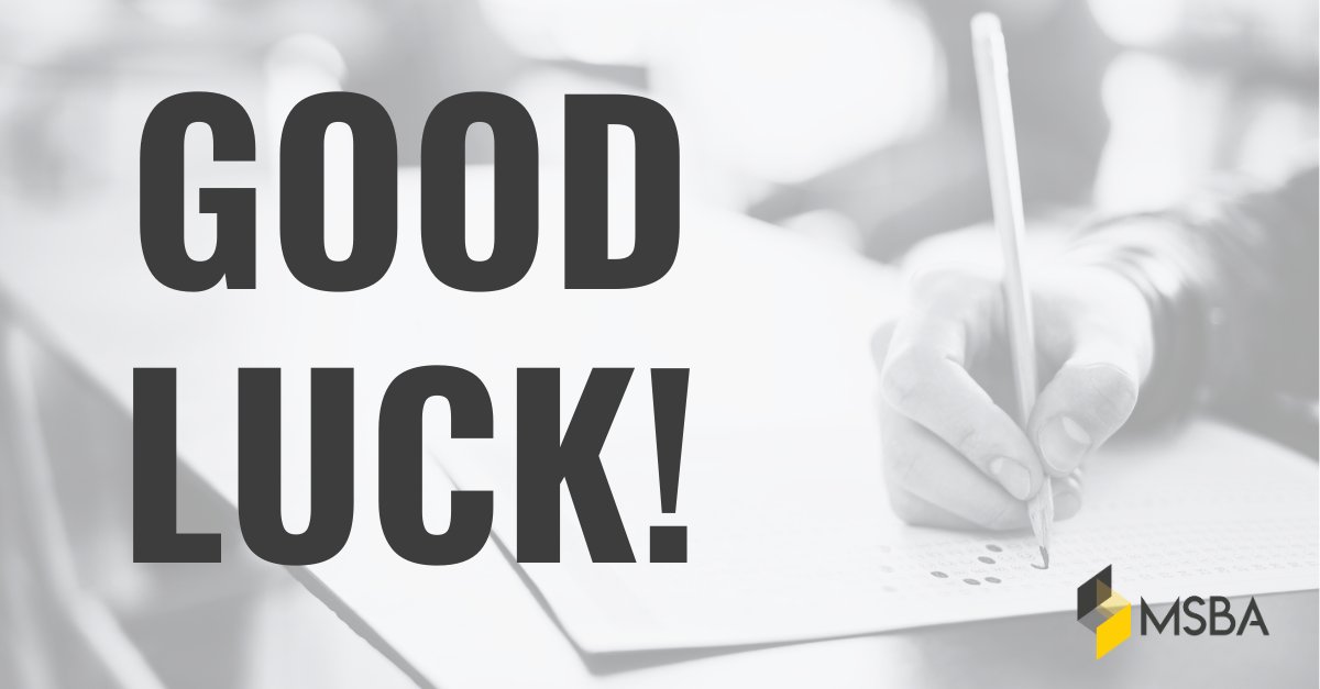Test takers, we’re rooting for you! Good luck taking the bar exam this week. We look forward to welcoming you to the profession. You’ve got this! 🙌  #mdlawyers #MSBA