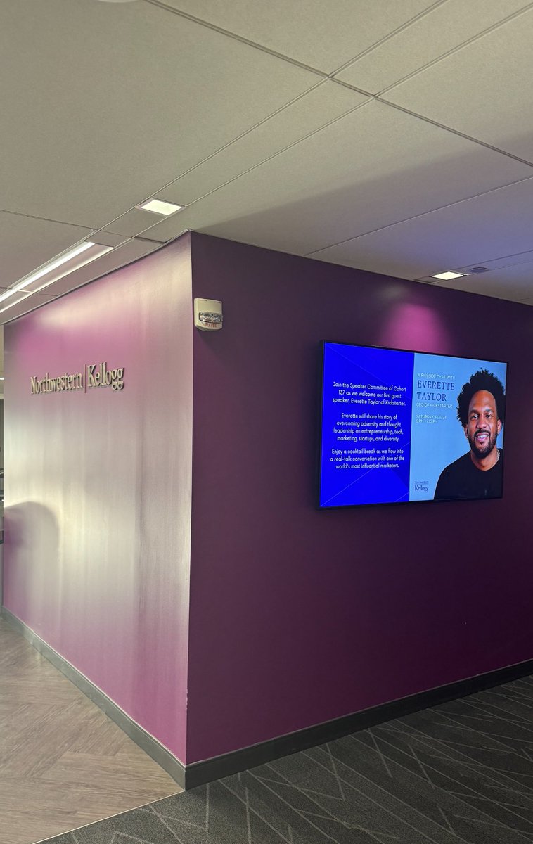 Had a blast speaking to the Executive MBA students at one of the top business schools in the country @NorthwesternU @KelloggSchool, thank you for having me 🙏🏾