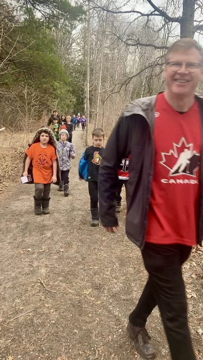 Sacred Heart Grade 3/4 and 4/5 classes went on our Polar Bear Walk today! Collecting toonies this week for <a href="/WWFCanada/">WWF-Canada</a> <a href="/alcdsb_shrb/">Sacred Heart Batawa</a> #PolarBearDay