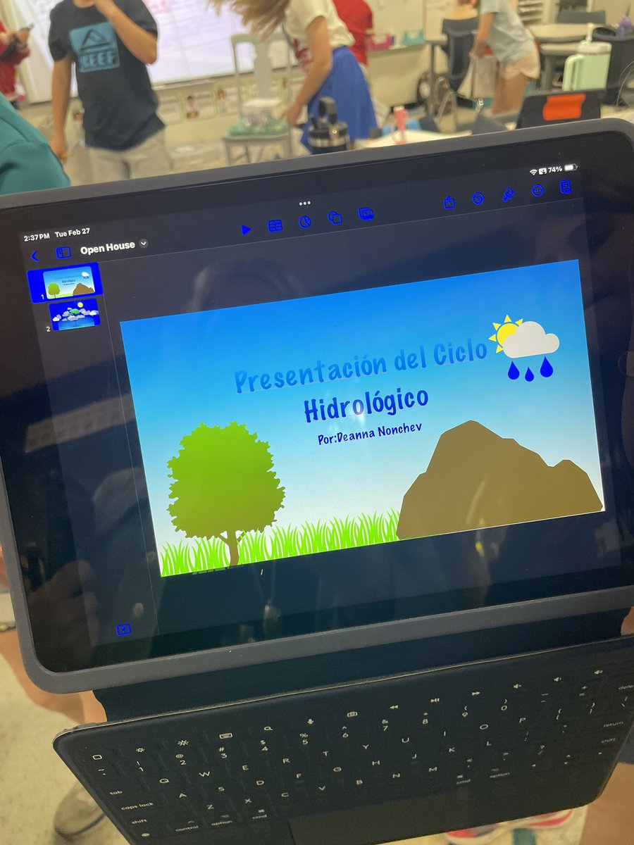 KellyMartinITF's tweet image. 4th graders @Wellington_Elem used Keynote and clips to show what they know about the water cycle 💦 #LisdPowerfulProduction #DigitalLisd