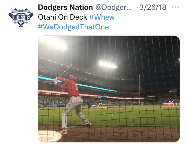 NotArteMoreno's tweet image. Ohtani 0-for-2 today, with a K.

Is it appropriate to use this now, @DodgersNation?