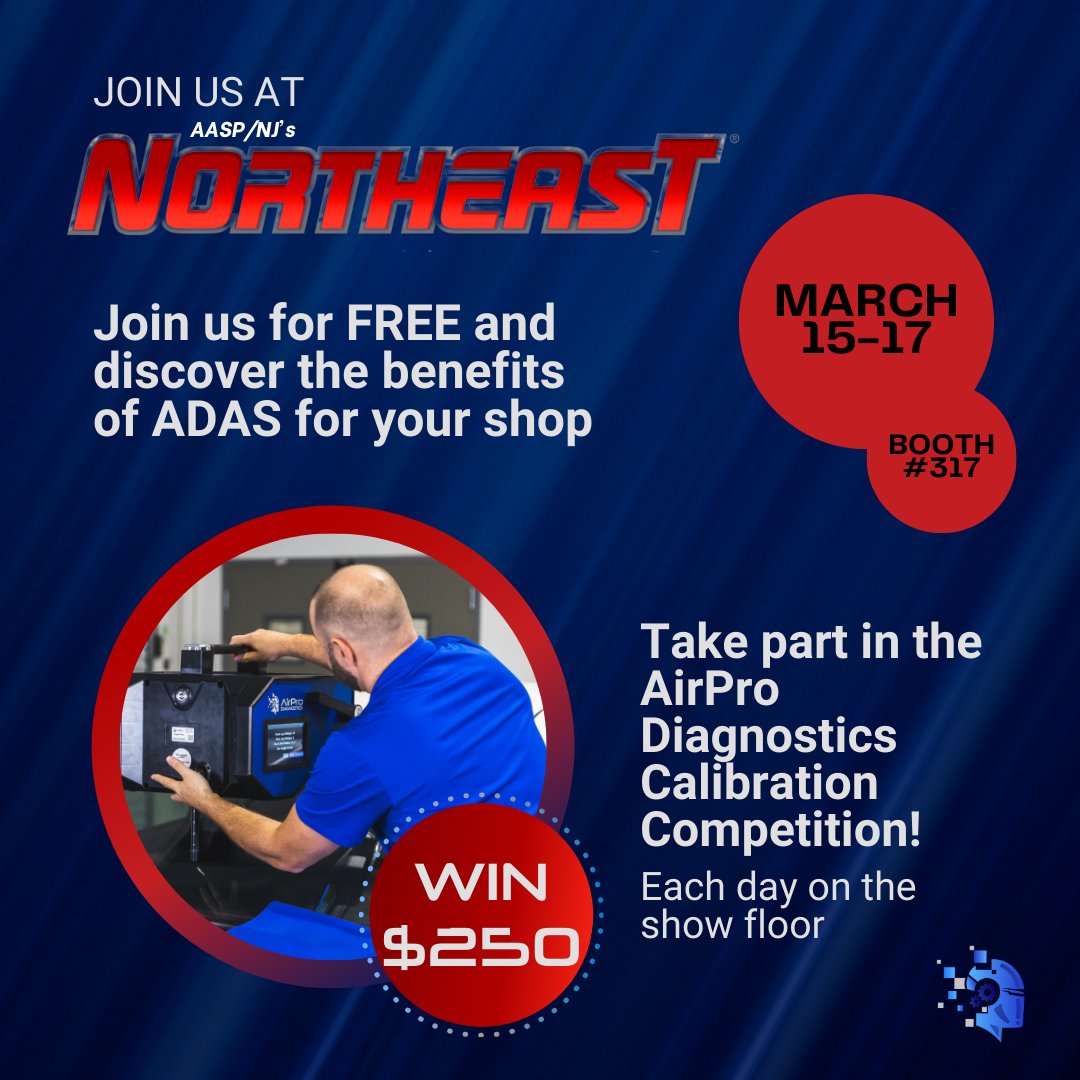Dive into the future of auto tech at the Northeast Auto Show with AirPro Diagnostics. From game-changing sessions to hands-on demos, we've got your dose of cutting-edge ADAS insights. 🚗💡 Register for FREE ➡️ airprodiagnostics.com/northeast-2024/ #AutoTech #Northeast2024