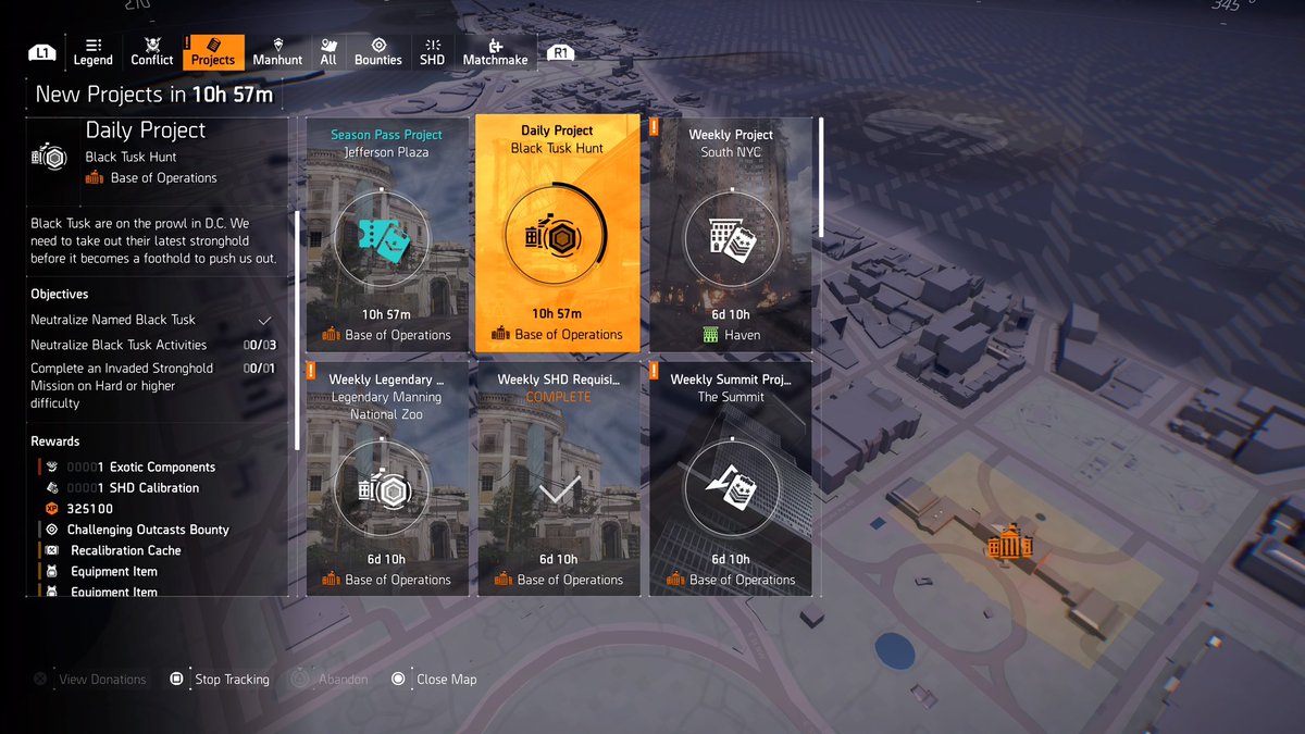 What constitutes an ‘Invaded Stronghold Mission’? When this has come up before I’ve run a Mission as part of the League and the requirement just seems to drop off. Tonight I ran Grand Washington as it was a requirement of the Stronghold and nothing happened! #TheDivision2