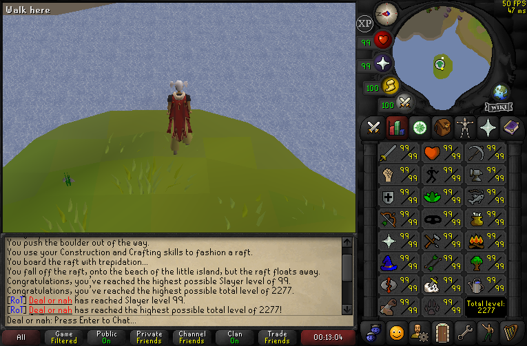 CrippledOSRS's tweet photo. Maxed on the alt https://t.co/2ch9eI2DHc