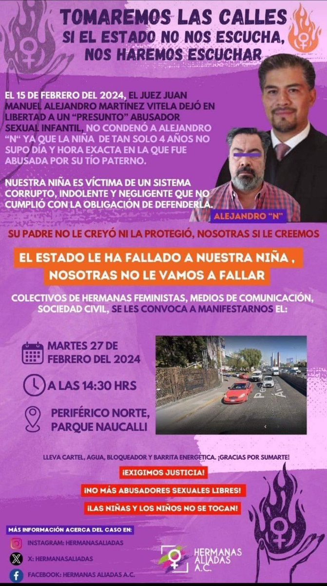 DianaLuzVa's tweet photo. Mamás se manifiestan en estos momentos contra el juez Juan Manuel Alejandro Martínez por dejar en libertad a abusador sexual de una menor de 4 años por "No saber la fecha en que fue abusada"
Jueces corruptos protectores de agresores #EdoMex @MagdoSodi https://t.co/zZ6KDKz1rR