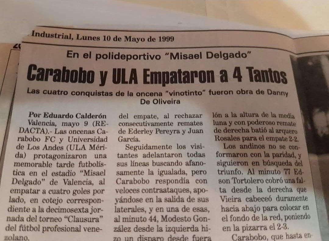 Felicidades al <a href="/Carabobo_FC/">Carabobo Fútbol Club</a> en su aniversario. #granate #carabobofc Recuerdo de una tarde maravillosa vistiendo los colores.
