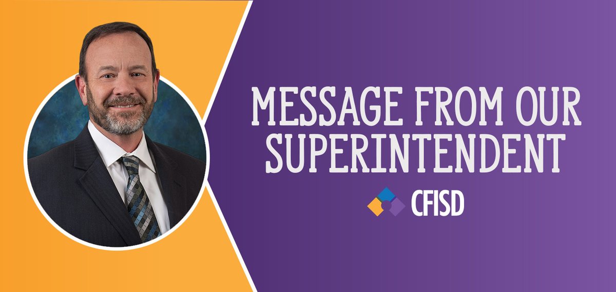 In his latest message to the community, Dr. Doug Killian, superintendent of schools, discusses instructional calendar changes and upcoming budget challenges. cfisd.net/Page/1793
