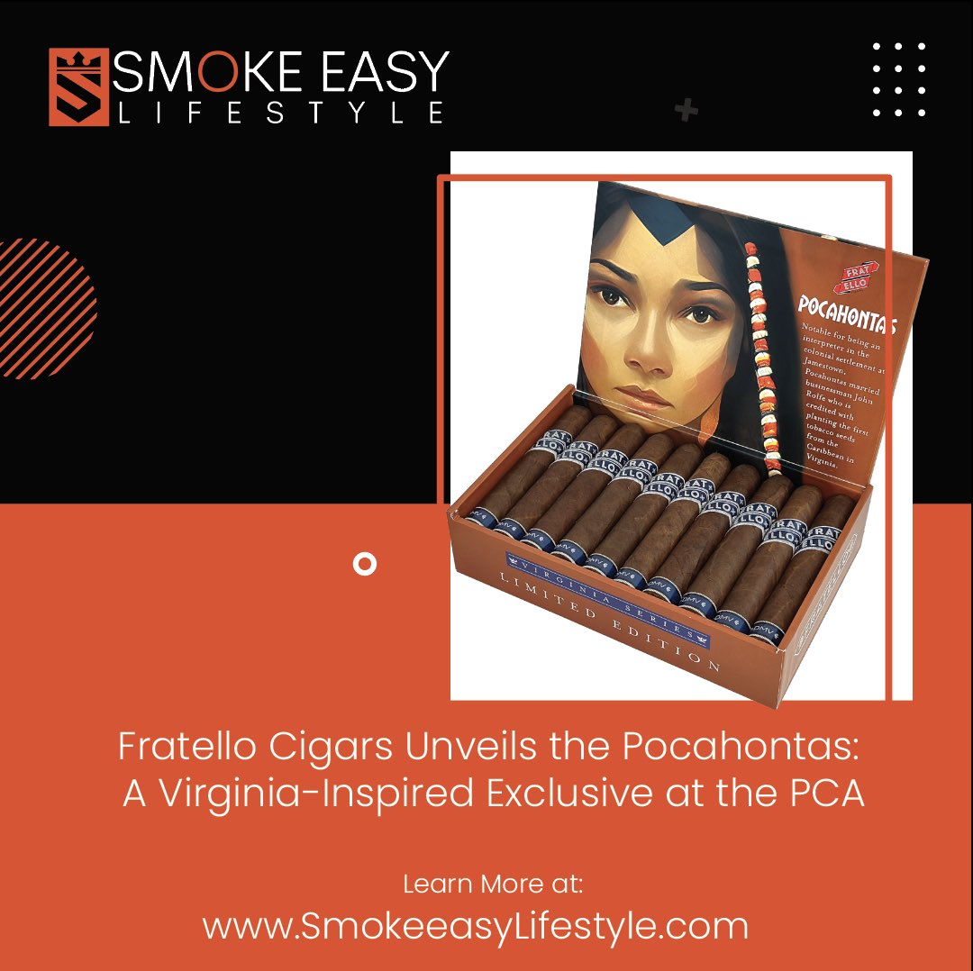 Fratello Cigars Unveils the Pocahontas: A Virginia-Inspired Exclusive at the PCA. @Fratellocigars bit.ly/FratelloCigars…