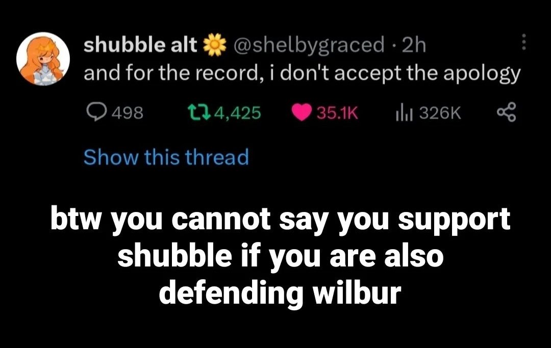 posting this on here cause ive seen some of my moots defend wilbur